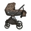 Коляска Indigo ADAGIO Limited 2в1, Бежевый + чёрная кожа