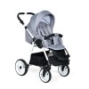 Коляска Indigo ALPINA+F 3в1 Al 04 Св.серый+белая кожа