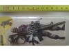 Брелок-сувенир автоматы из металла серии "Cross Fire" М16, FAMAS