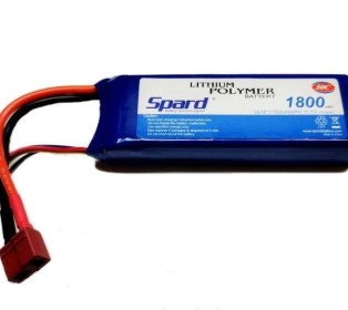 Аккумулятор Li-Po Spard 1800mAh, 11,1V, 30C, T‐plug