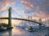 Картина по номерам 40х50 Рассвет над Нью-Йорком (28 цветов)