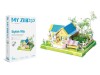 3D пазл из пенокартона СТИЛЬНАЯ ВИЛЛА (31 деталь)