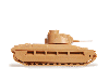 Сборная модель ZVEZDA Британский средний танк "Матильда II", 1/100