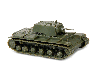 Сборная модель ZVEZDA Советский танк КВ-1 с пушкой Ф32, 1/100