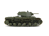 Сборная модель ZVEZDA Советский танк КВ-1 с пушкой Ф32, 1/100