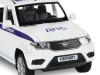 Машина "АВТОПАНОРАМА" УАЗ "PATRIOT" Полиция, 1/26, свет, звук, инерция, в/к 24,5*12,5*10,5 см