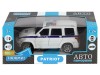 Машина "АВТОПАНОРАМА" УАЗ "PATRIOT" Полиция, 1/26, свет, звук, инерция, в/к 24,5*12,5*10,5 см