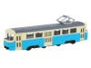 Трамвай "Автопанорама", синий, 1/90, свет, звук, инерция, в/к 22*13,5*5,8 см
