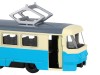 Трамвай "Автопанорама", синий, 1/90, свет, звук, инерция, в/к 22*13,5*5,8 см