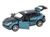 Машина "АВТОПАНОРАМА" Porsche Cayenne S, голубой, 1/32, свет, звук, инерция, в/к 17,5*13,5*9 см