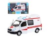 Машина "АВТОПАНОРАМА" Mercedes Sprinter "Скорая помощь", белый, 1/32, в/к 18*9*13,5 см