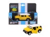 Машина "АВТОПАНОРАМА" Toyota FJ Cruiser, желтый, 1/43, инерция, в/к 17,5*12,5*6,5 см