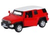 Машина "АВТОПАНОРАМА" Toyota FJ Cruiser, красный, 1/43, инерция, в/к 17,5*12,5*6,5 см