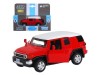 Машина "АВТОПАНОРАМА" Toyota FJ Cruiser, красный, 1/43, инерция, в/к 17,5*12,5*6,5 см