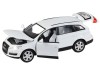 Машина "АВТОПАНОРАМА" Audi Q7, белый, 1/32, свет, звук, инерция, в/к 17,5*13,5*9 см