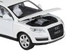 Машина "АВТОПАНОРАМА" Audi Q7, белый, 1/32, свет, звук, инерция, в/к 17,5*13,5*9 см