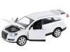 Машина "АВТОПАНОРАМА" Audi Q7, белый, 1/24, свет, звук, в/к 24,5*12,5*10,5 см