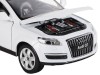 Машина "АВТОПАНОРАМА" Audi Q7, белый, 1/24, свет, звук, в/к 24,5*12,5*10,5 см