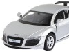 Машина "АВТОПАНОРАМА" Audi R8 GT, серебро, 1/43, инерция, в/к 17,5*12,5*6,5 см