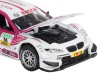 Машина "АВТОПАНОРАМА" BMW M3 DTM, белый-розовый, 1/32, свет, звук, инерция, в/к 17,5*13,5*9 см