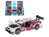 Машина "АВТОПАНОРАМА" BMW M3 DTM, белый-розовый, 1/32, свет, звук, инерция, в/к 17,5*13,5*9 см
