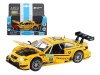 Машина "АВТОПАНОРАМА" BMW M3 DTM, желтый, 1/32, свет, звук, инерция, в/к 17,5*13,5*9 см