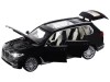 Машина "АВТОПАНОРАМА" BMW X7, черный, 1/32, свет, звук, инерция, в/к 17,5*13,5*9 см