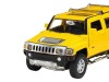 Машина "АВТОПАНОРАМА" Hummer H3, желтый, 1/32, свет, звук, инерция, в/к 17,5*13,5*9 см
