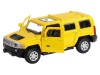 Машина "АВТОПАНОРАМА" Hummer H3, желтый, 1/43, инерция, в/к 17,5*12,5*6,5 см