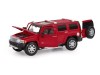 Машина "АВТОПАНОРАМА" Hummer H3, красный, 1/24, свет, звук, в/к 24,5*12,5*10,5 см