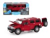 Машина "АВТОПАНОРАМА" Hummer H3, красный, 1/24, свет, звук, в/к 24,5*12,5*10,5 см