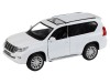 Машина "АВТОПАНОРАМА" Land Cruiser Prado, белый, 1/32, свет, звук, инерция, в/к 17,5*13,5*9 см