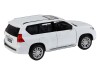 Машина "АВТОПАНОРАМА" Land Cruiser Prado, белый, 1/32, свет, звук, инерция, в/к 17,5*13,5*9 см