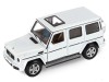 Машина "АВТОПАНОРАМА" Mercedes-Benz G350d, белый, 1/32, свет, звук, инерция, в/к 18*9*13,5 см