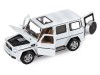 Машина "АВТОПАНОРАМА" Mercedes-Benz G350d, белый, 1/32, свет, звук, инерция, в/к 18*9*13,5 см