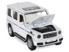 Машина "АВТОПАНОРАМА" Mercedes-Benz G350d, белый, 1/32, свет, звук, инерция, в/к 18*9*13,5 см