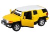 Машина "АВТОПАНОРАМА" Toyota FJ Cruiser,желтый, 1/32, свет, звук, инерция, в/к 17,5*13,5*9 см