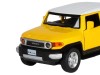 Машина "АВТОПАНОРАМА" Toyota FJ Cruiser,желтый, 1/32, свет, звук, инерция, в/к 17,5*13,5*9 см