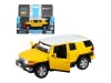 Машина "АВТОПАНОРАМА" Toyota FJ Cruiser,желтый, 1/32, свет, звук, инерция, в/к 17,5*13,5*9 см