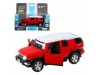 Машина "АВТОПАНОРАМА" Toyota FJ Cruiser, красный, 1/32, свет, звук, инерция, в/к 17,5*13,5*9 см