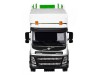 Машина "АВТОПАНОРАМА" Volvo мусоровоз, белый, 1/50, свет, звук, в/к 28*14*10 см