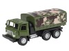 Машина "АВТОПАНОРАМА" "Грузовик", хаки, 1/32, свет, звук, инерция, в/к 24*8*10 см
