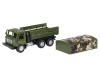 Машина "АВТОПАНОРАМА" "Грузовик", хаки, 1/32, свет, звук, инерция, в/к 24*8*10 см