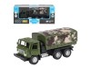 Машина "АВТОПАНОРАМА" "Грузовик", хаки, 1/32, свет, звук, инерция, в/к 24*8*10 см