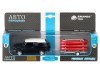 Машина "АВТОПАНОРАМА" Toyota FJ Cruiser c прицепом с досками для серфинга, 1/43, инерция, в/к