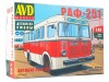 Сборная модель AVD Автобус РАФ-251, 1/43
