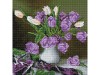 Картины мозаикой 30х30 БУКЕТ С ТЮЛЬПАНАМИ (28 цветов)