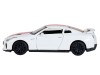 Машина "АВТОПАНОРАМА" Nissan GT-R (R35), 1/32, белый, свет, звук, в/к 18*9*13,5 см
