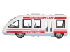 Машина AUTODRIVE Поезд инерционный, свет, звук, цвет белый, в/п, 31,2*7*28,5 см, ,