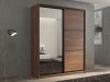 Шкаф-купе 2-х дверный Кааппи 2 Морское Дерево Винтаж 140х60х230 см